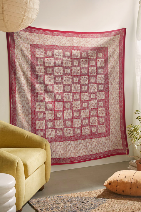 SheetKart Cotton Printed Wall Hanging Tapestry | Elephant Intricate Design | Bohemian Art | Home Decor Art | Perfect Gift | Aesthetic Room Decor | Proudly Made in India