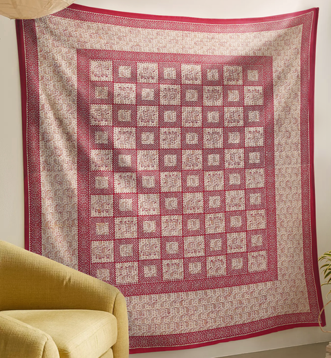 SheetKart Cotton Printed Wall Hanging Tapestry | Elephant Intricate Design | Bohemian Art | Home Decor Art | Perfect Gift | Aesthetic Room Decor | Proudly Made in India