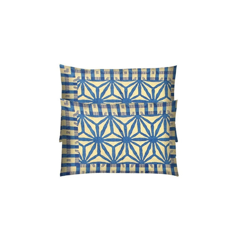 SheetKart 144 TC Cotton Printed Jaipuri King Size Double Bedsheet with 2 Pillow Covers, Navy Blue - SheetKart