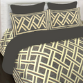 SheetKart 144 TC Cotton Printed Jaipuri King Size Double Bedsheet with 2 Pillow Covers, Charcoal Grey - SheetKart