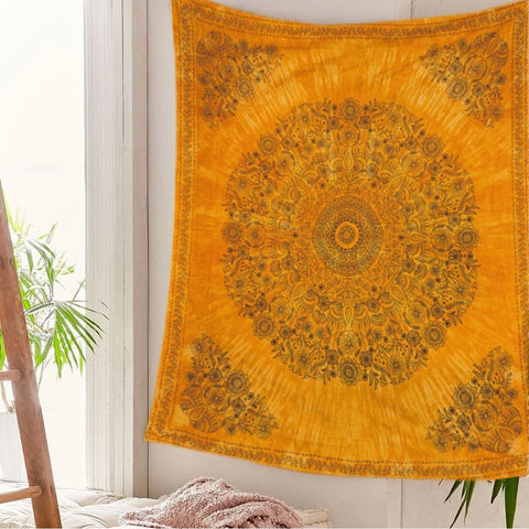 SheetKart Mandala Cotton Tapestry Wall Hanging, Wall Decor Tapestries Large - SheetKart
