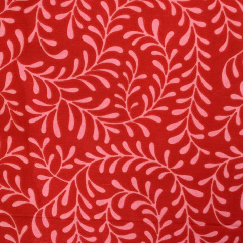 SheetKart Grace 160 TC Cotton Bedsheet with 2 Pillow Covers - King Size, Fine Red - SheetKart