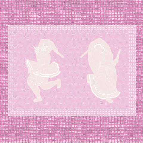 SheetKart Bedsheet for King Size Double Bed - Premium Traditional Rajasthani Printed 144 TC 100% Cotton with 2 Pillow Covers, Pink - SheetKart