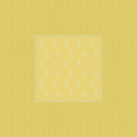 SheetKart Bedsheet for King Size Double Bed - Premium Traditional Floral Buti Printed 144 TC 100% Cotton with 2 Pillow Covers, Yellow - SheetKart