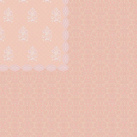 SheetKart Bedsheet for King Size Double Bed - Premium Traditional Floral Buti Printed 144 TC 100% Cotton with 2 Pillow Covers, Pink - SheetKart