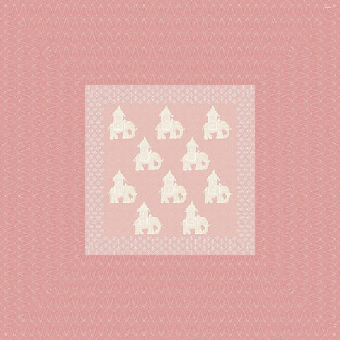 SheetKart Bedsheet for King Size Double Bed - Premium Traditional Elephant Printed 144 TC 100% Cotton with 2 Pillow Covers, Pink - SheetKart