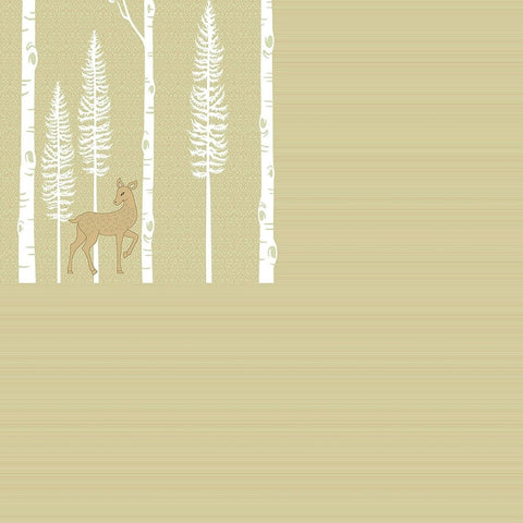 SheetKart Bedsheet for King Size Double Bed - Premium Traditional Deer Printed 144 TC 100% Cotton with 2 Pillow Covers, Yellow - SheetKart