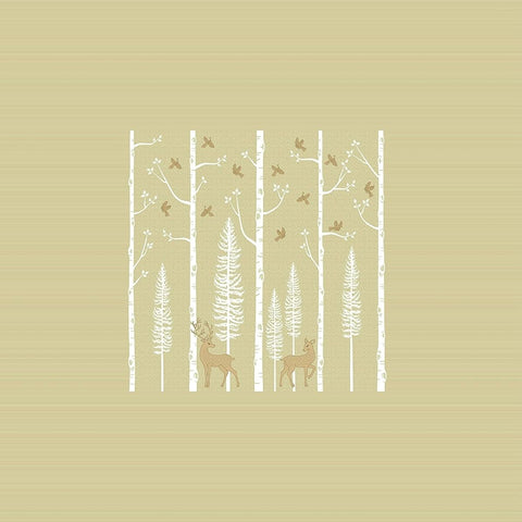 SheetKart Bedsheet for King Size Double Bed - Premium Traditional Deer Printed 144 TC 100% Cotton with 2 Pillow Covers, Yellow - SheetKart