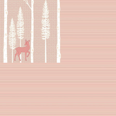 SheetKart Bedsheet for King Size Double Bed - Premium Traditional Deer Printed 144 TC 100% Cotton with 2 Pillow Covers, Pink - SheetKart