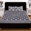 SheetKart Floral Cotton Jaipuri Double Bedsheet with 2 Pillow Covers - SheetKart