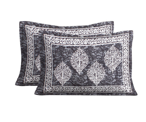SheetKart Floral Cotton Jaipuri Double Bedsheet with 2 Pillow Covers - SheetKart