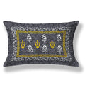 SheetKart 144 TC Motif Printed Jaipuri Cotton Single Bedsheet with Pillow Cover, Grey