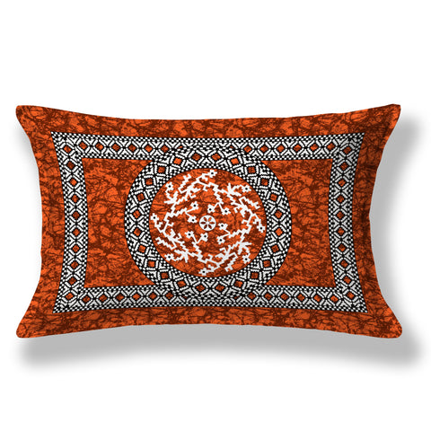 SheetKart Blossoms 100% Pure Cotton Jaipuri Printed Bedsheet for Single Bed with 1 Pillow Cover, Traditional Ethnic Bed Cover - Superior Red