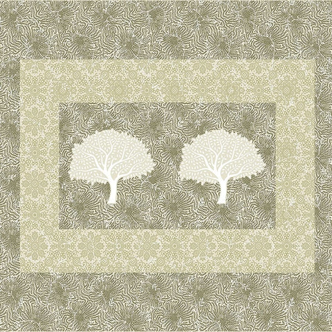 SheetKart Bedsheet for King Size Double Bed - Premium Traditional Floral Printed 144 TC 100% Cotton with 2 Pillow Covers, Green - SheetKart