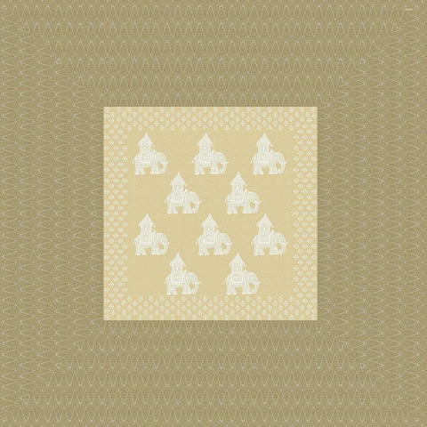 SheetKart Bedsheet for King Size Double Bed - Premium Traditional Elephant Printed 144 TC 100% Cotton with 2 Pillow Covers, Green - SheetKart